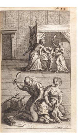 CERVANTES SAAVEDRA, MIGUEL DE. Vida y Hechos del Ingenioso Cavallero Don Quixote de la Mancha . . . Nueva Edicion.  2 vols.  1673-72